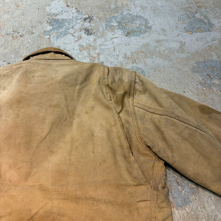 Used clothing 80's to 90's carhartt/ Carhartt/ Detroit jacket/ Duck fabric/ Lining blanket/ Check/ Equivalent to size M~L