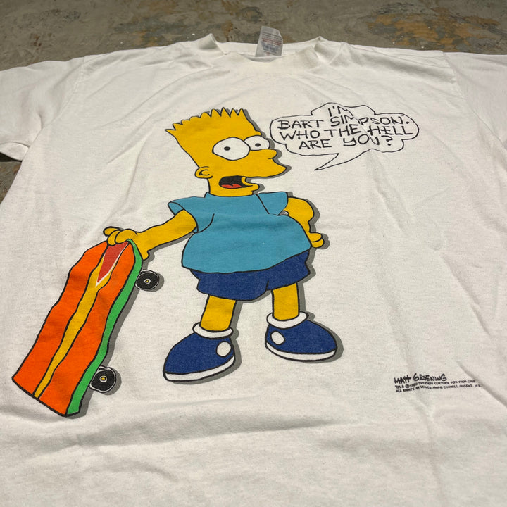 #4276 Unknow/short sleeve t-shirt Tee/シングルステッチ/半袖Tシャツ/80's/MADE IN USA/シンプソンズ/サイズXL