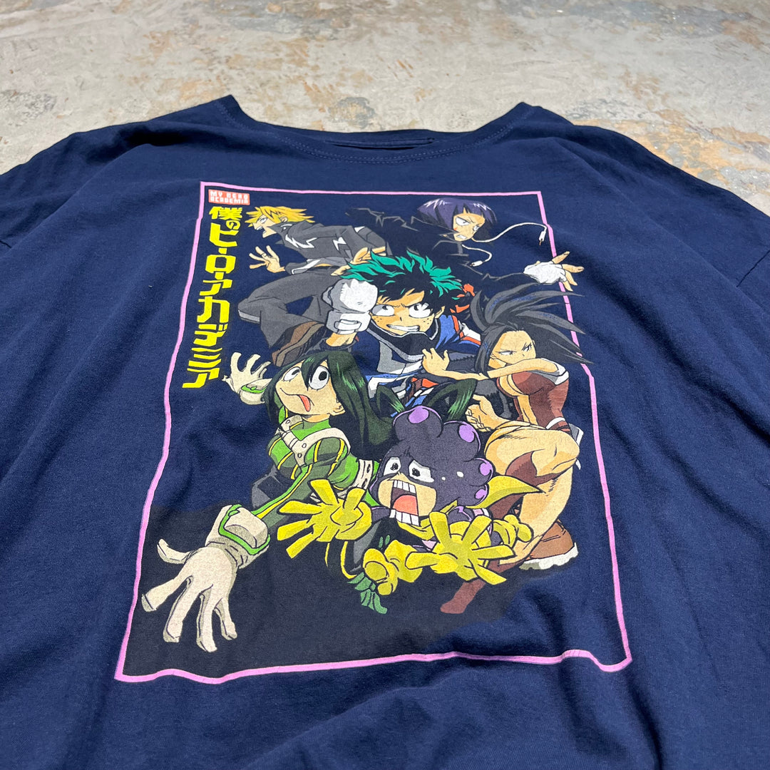 #4637 Used clothing MY HERO ACADEMIA/Short sleeve print t-shirt Tee/Short sleeve print T-shirt/Single stitch/Character/Anime/Size 3XL