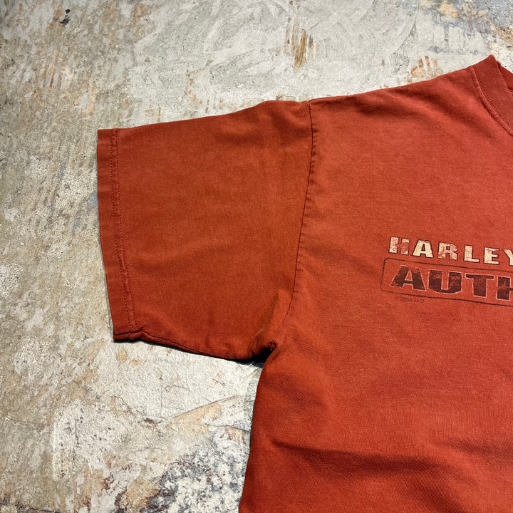 古着 USA製 Harley-Davidson/ハーレー ダビッドソン ワシントン州 ダウンタウン・シアトル プリントTシャツ サイズL