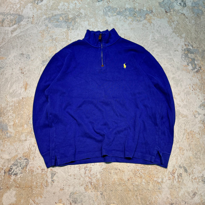 旧衣POLO by Ralph Lauren/ POLO拉尔夫劳伦/半拉链针织毛衣/尺寸L