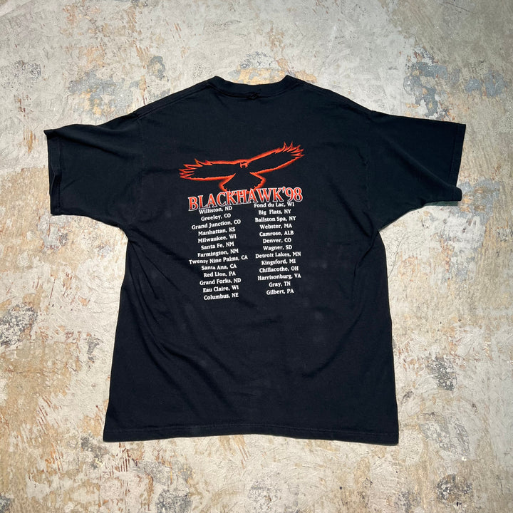 古着 98's ブラック・ホーク / プリントTシャツ/サイズXL相当