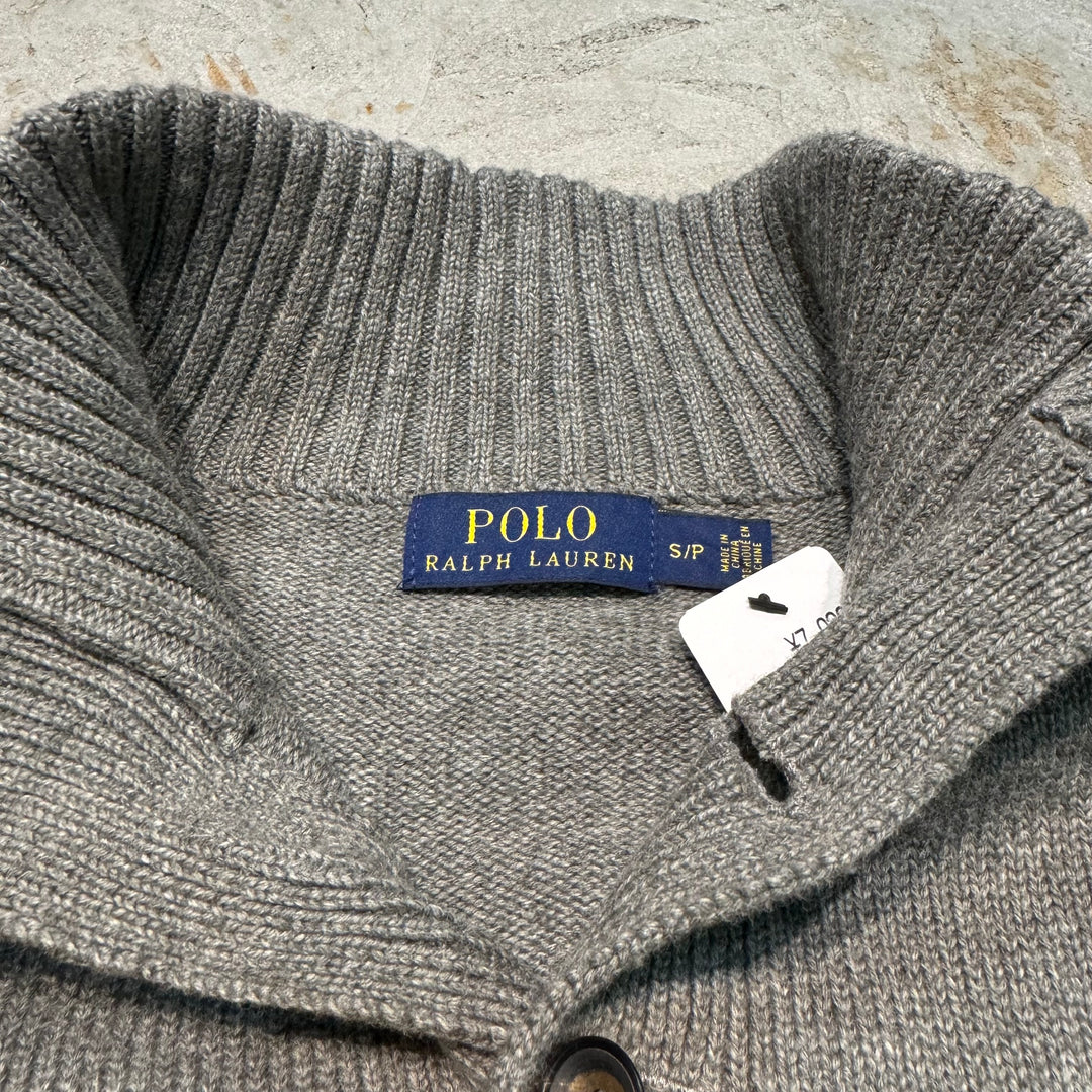 Used clothing POLO by Ralph Lauren/High button knit sweater/Size S