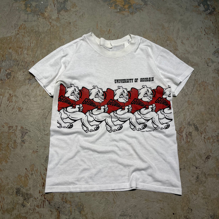 古着 ジョージア・ブルドックス・フットボール/アメフト/ジョージア大学/プリントTシャツ / サイズM-L相当
