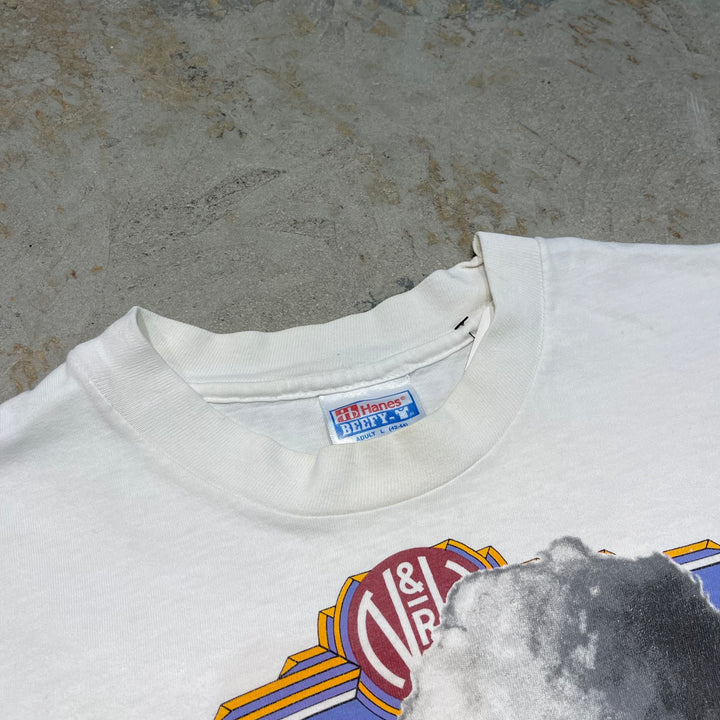 古着 90's Hanes/ヘインズ / ポワタン・アロー N&W 611号流線形蒸気機関車 / 旅客列車 / ヴィンテージ シングルステッチ プリントTシャツ / サイズL