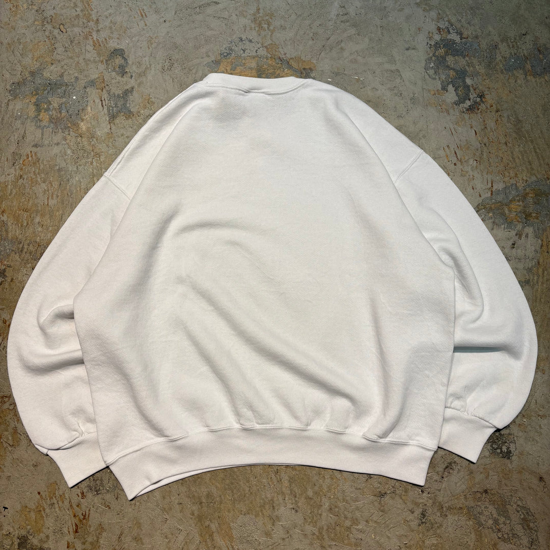 Used clothing 90's ~ RUSSELL ATHLETIC/ Russell Athletic/ Blank crew neck sweatshirt/ Plain/ Front V gusset/ Size XL