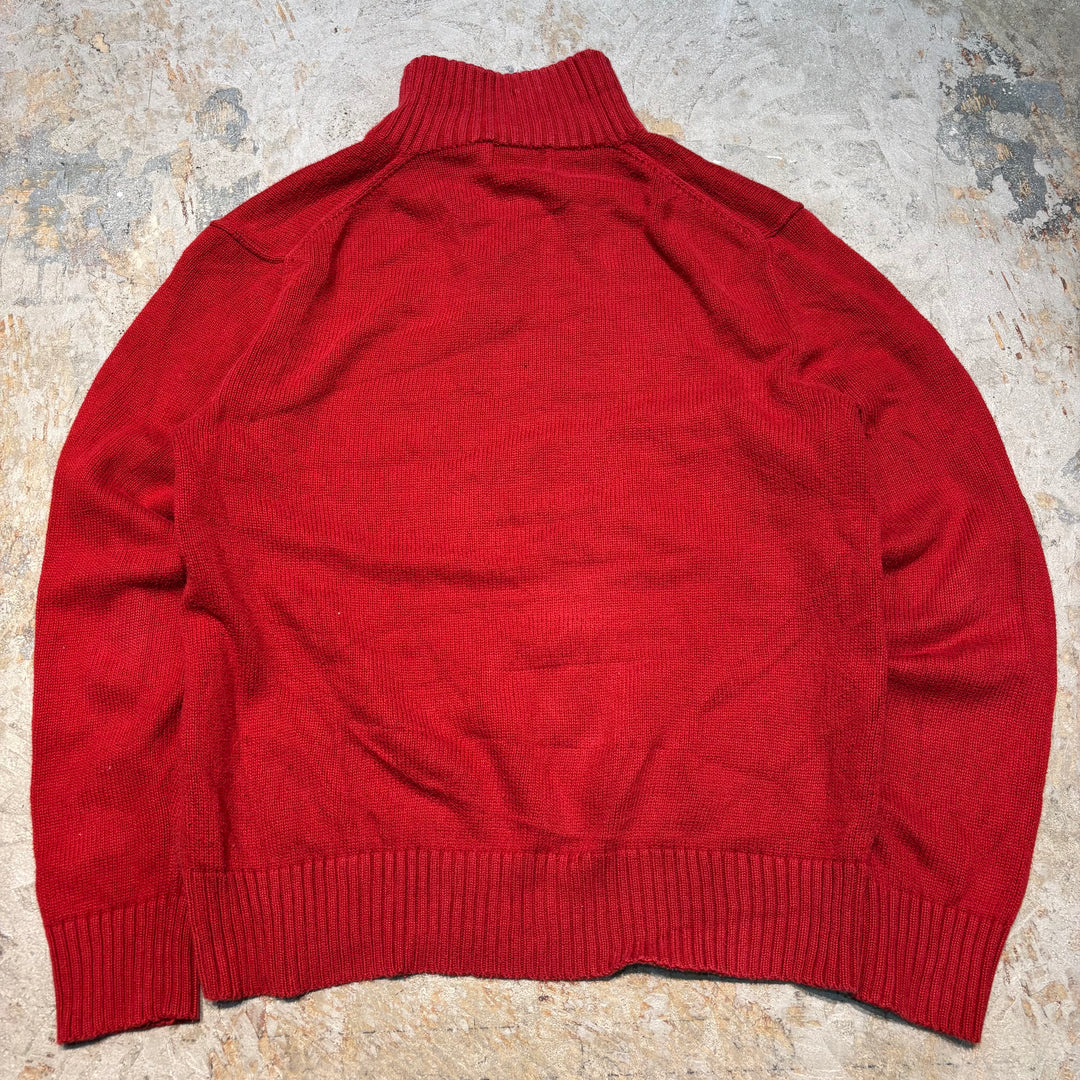 Ralph Lauren/ Polo Ralph Lauren의 중고 의류 폴로/ 하프 버튼 니트 스웨터/ 사이즈 M
