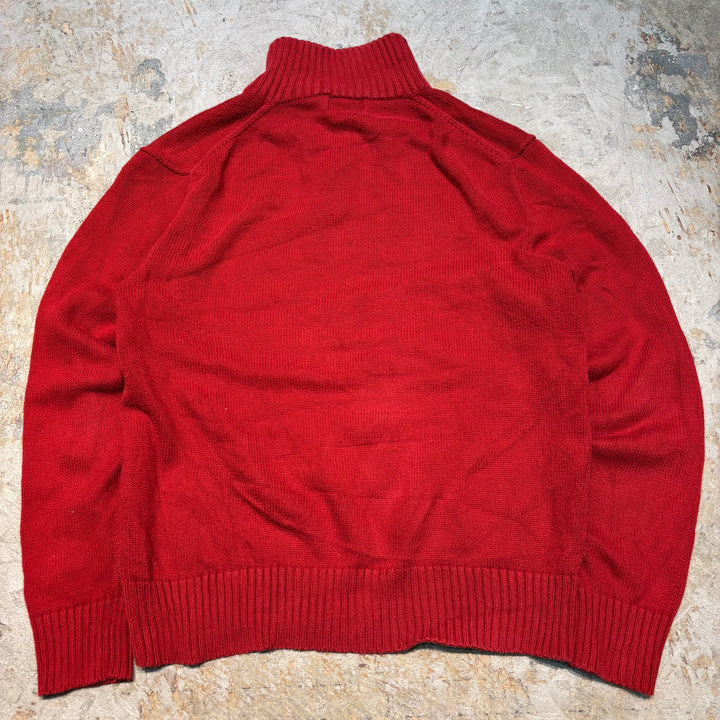 Ralph Lauren/ Polo Ralph Lauren의 중고 의류 폴로/ 하프 버튼 니트 스웨터/ 사이즈 M