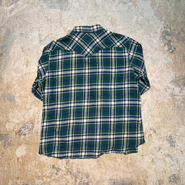 古着 90's Wrangler/ラングラー / 長袖 ウエスタンシャツ/ チェック柄/サイズXXL