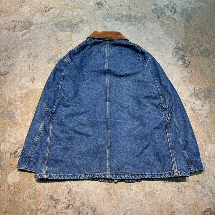 旧衣服timberland/汀布莱克/牛仔夹克/牛仔服/尺码XL
