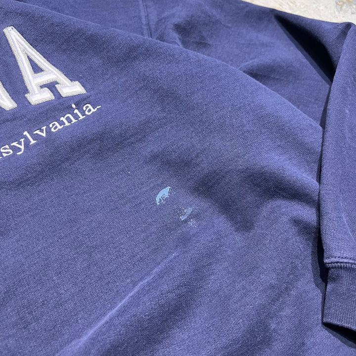 #3975 古着 Unknow/Crew neck sweat/クルーネックスウェット/INDIANA university of Pennsylvania/カレッジロゴ/MADE IN CANADA/サイズXL