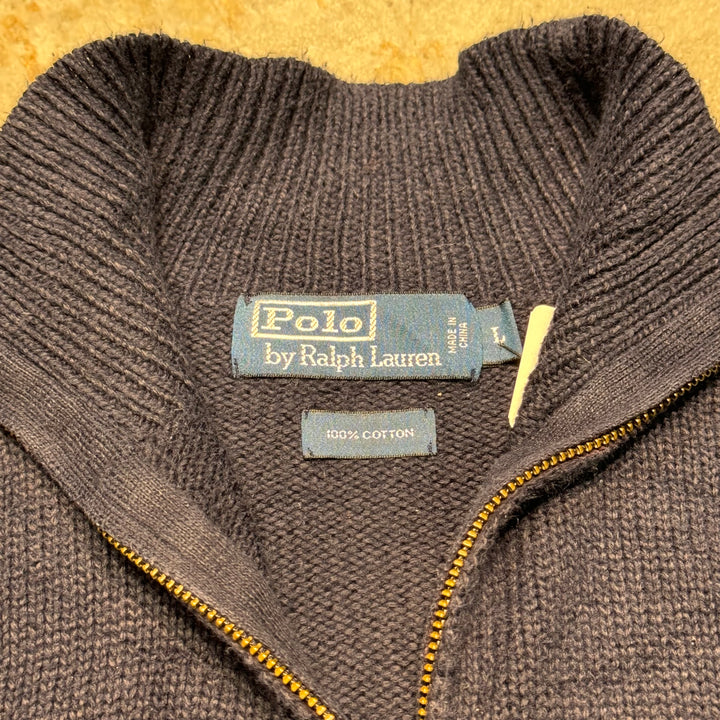 二手POLO by Ralph Lauren/ POLO by Ralph Lauren/半拉链针织毛衣/尺码L