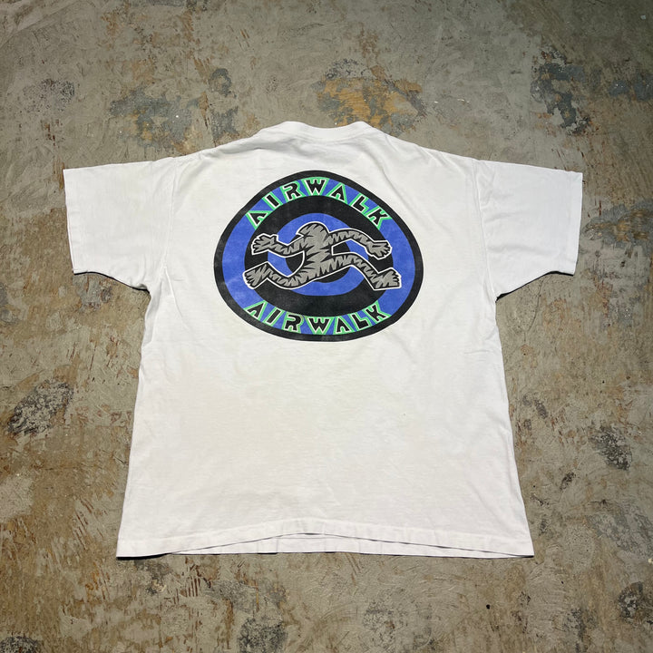 古着 90's AIRWALK/エアウォーク/ヴィンテージ シングルステッチ プリントTシャツ/サイズXL相当