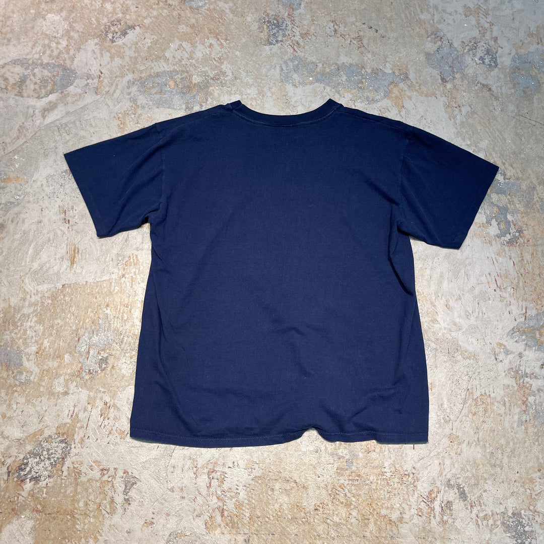 #4650 Used clothing 80's champion/short sleeve print t-shirt tee/short sleeve print t-shirt/single stitch/made in USA/Size XL