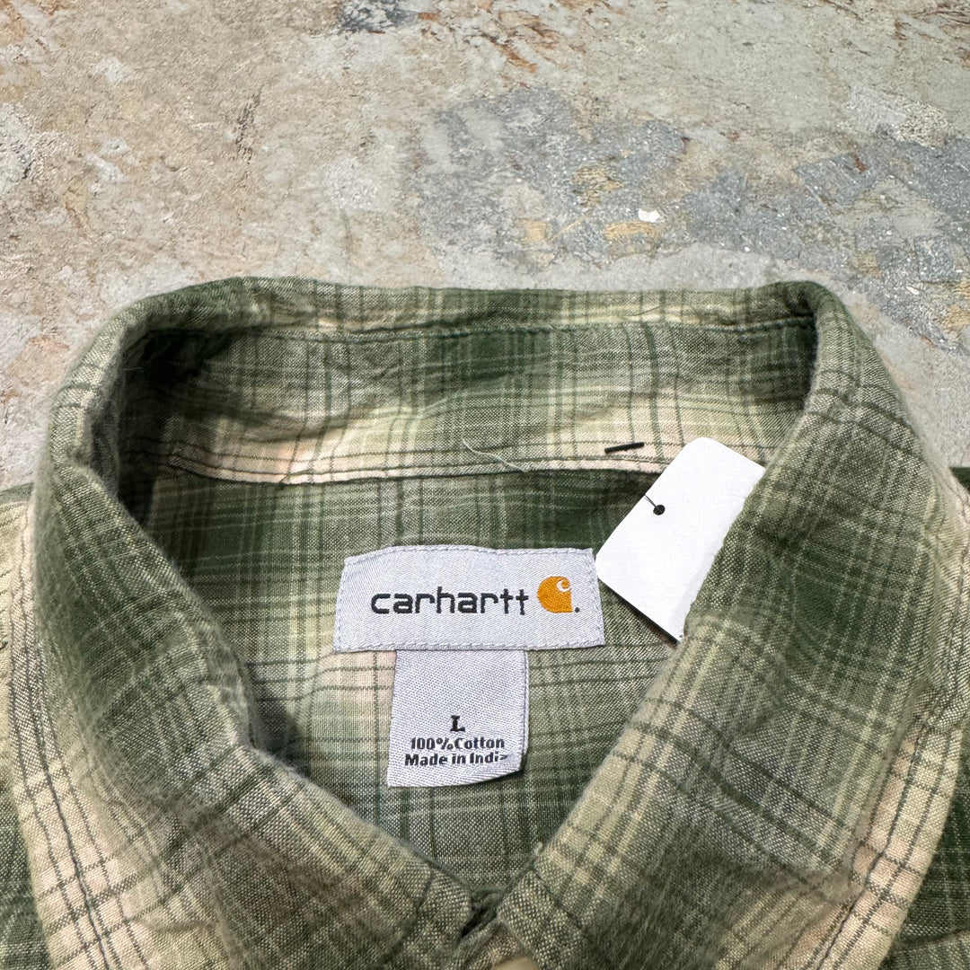 古着 carhartt/カーハート/ ボタンダウン長袖シャツ/ チェック柄/ サイズL