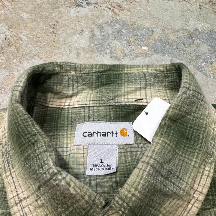 古着 carhartt/カーハート/ ボタンダウン長袖シャツ/ チェック柄/ サイズL