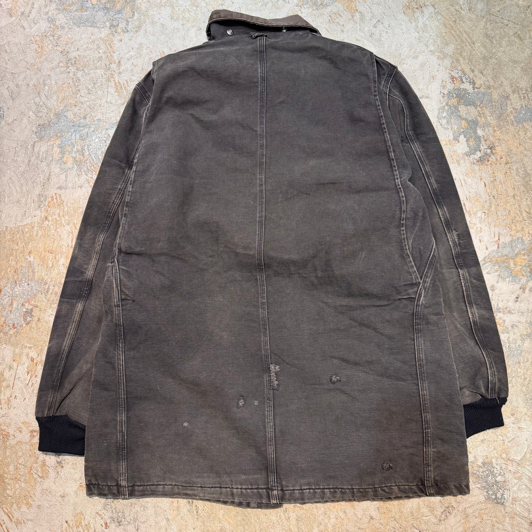 古着 carhartt/ カーハート/ トラディショナルコート/ ダック地/ 裏地ブランケット/ 襟コーデュロイ/サイズXL相当