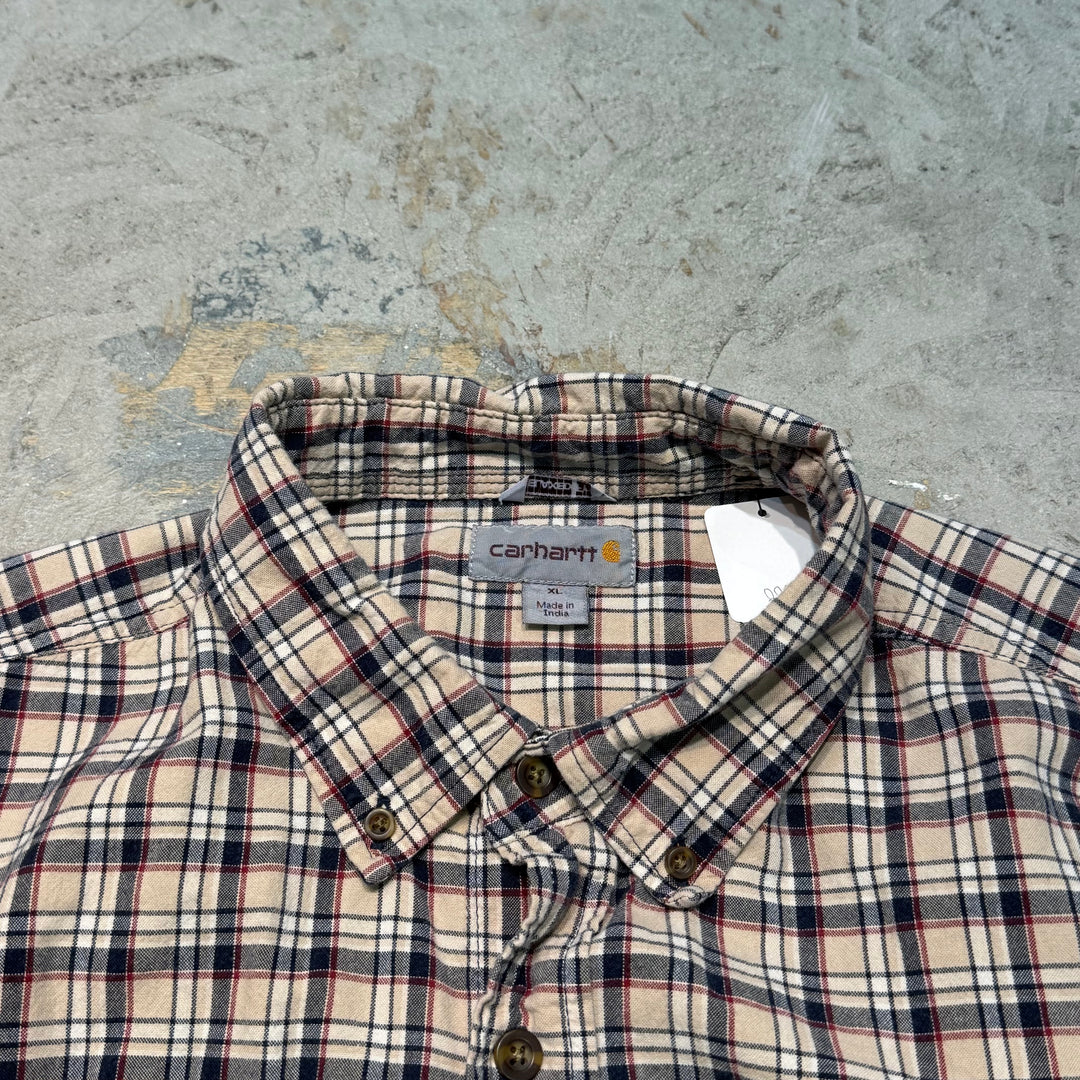 古着 carhartt/カーハート/ ボタンダウン半袖シャツ/ チェック柄/ サイズXL