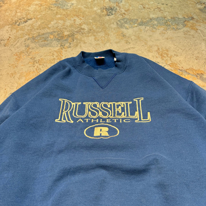 旧衣服90's USA制造RUSSELL / RUSSELL / crunexwet /尺寸XL