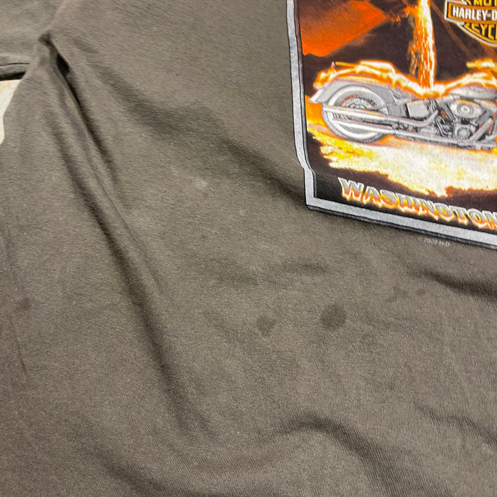 Used clothing Made in USA Harley-Davidson/Harley Davidson/Single Stitch T-shirt/Size XL