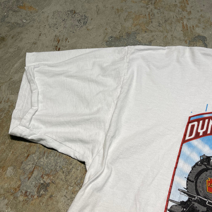 중고 의류 Jerzees / Pennsylvania Railway Company / M1 증기 기관차 / 회사 인쇄 티셔츠 / 크기 XL