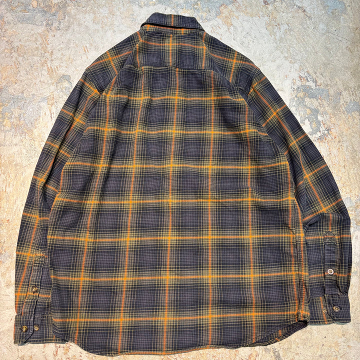중고 의류 Carhartt/Carhartt/Button-Down 긴 슬리브 셔츠/점검 패턴/크기 m