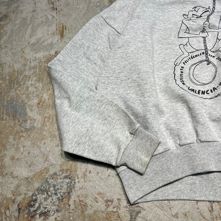 #3991 古着 Unknow/Crew neck sweat/クルーネックスウェット/LOONEY TUNES/ダズマニアン・デビル/サイズXL