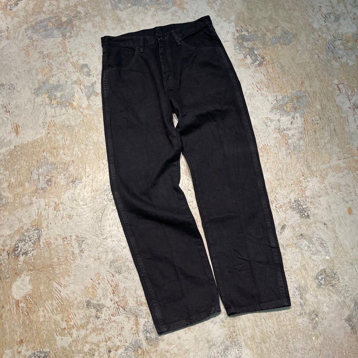 #4766 Used clothes RUSTLER/Black Denim Pants/Black Denim Pants/Size 33×30