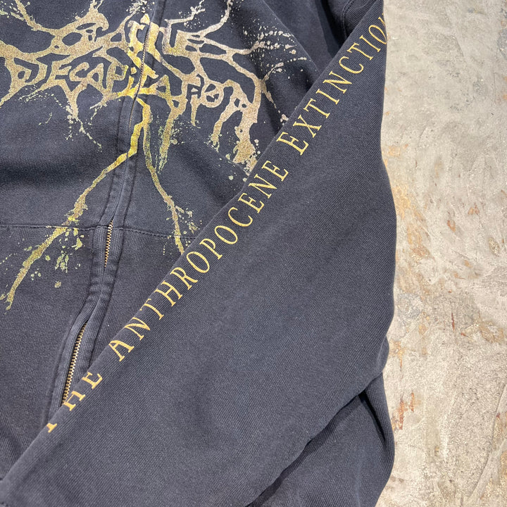 #4024古着 FRUIT OF THE LOOM/フルーツオブザルーム/The Anthropocene Extinction/ジ・アンスロポシーン・エクスティンクション/Zip Parka/ジップパーカー/サイズL