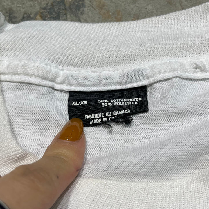 #4294 Unknow/short sleeve t-shirt Tee/シングルステッチ/COUVRE MOI... J'RENTRE!/半袖Tシャツ/90's/サイズXL