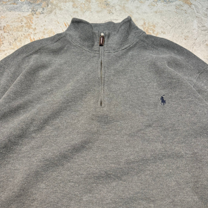 旧衣POLO by Ralph Lauren/ POLO拉尔夫劳伦/半拉链针织毛衣/尺寸L