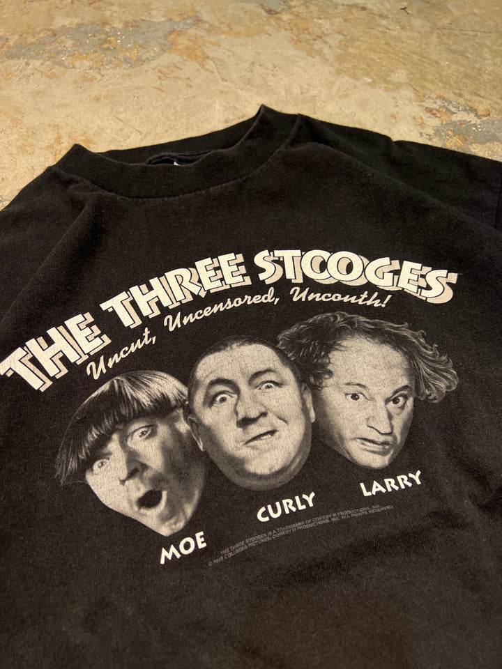 #MA146 古着 USA製 95's THE THREE STOOGES/三ばか大将 / コメディグループ/ ヴィンテージ シングルステッチ プリントTシャツ/サイズL