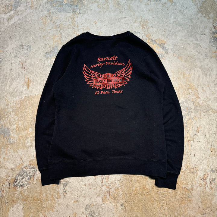 Used clothing HARLEY-DAVIDSON/ Harley Davidson/ Crew neck sweatshirt/ El Paso, Texas/ Equivalent to size S