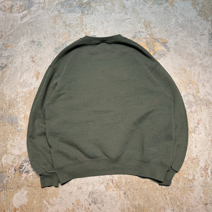 Used clothing Made in USA 80's~ RUSSELLATHLETIC/Russell Athletic/Crew neck blank sweatshirt/Plain/Size L