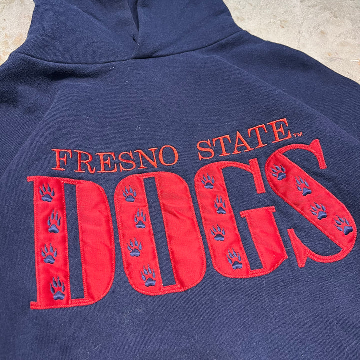 #3772 古着 RUSSELL ATHLETIC/ラッセルアスレチック / Pull Orver Hoody / プルオーバーパーカー /FRESNO STATE DOGS/企業ロゴ/サイズ L