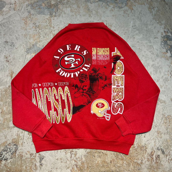 #3995 古着 Unknow/Crew neck sweat/クルーネックスウェット/サンフランシスコ・49ers/NFL/サイズ L