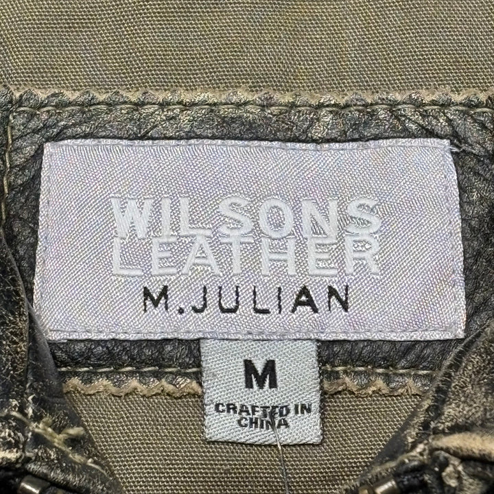 古着 WILSONS LEATHER/ ウィルソンズレザー/ ジップアップレザージャケット/ サイズM