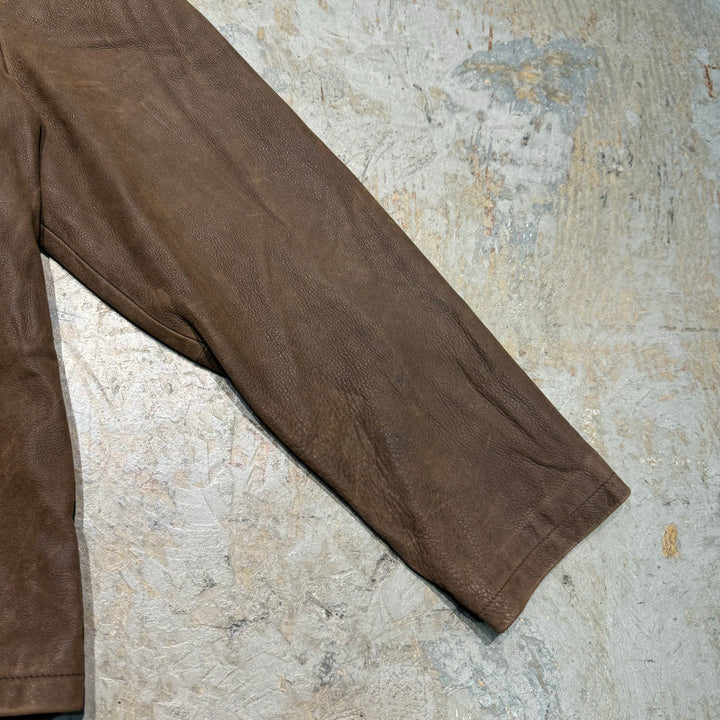 古着 WILSONS LEATHER/ ウィルソンズレザー/ 本革ジップアップレザージャケット/ 牛革/ サイズXL