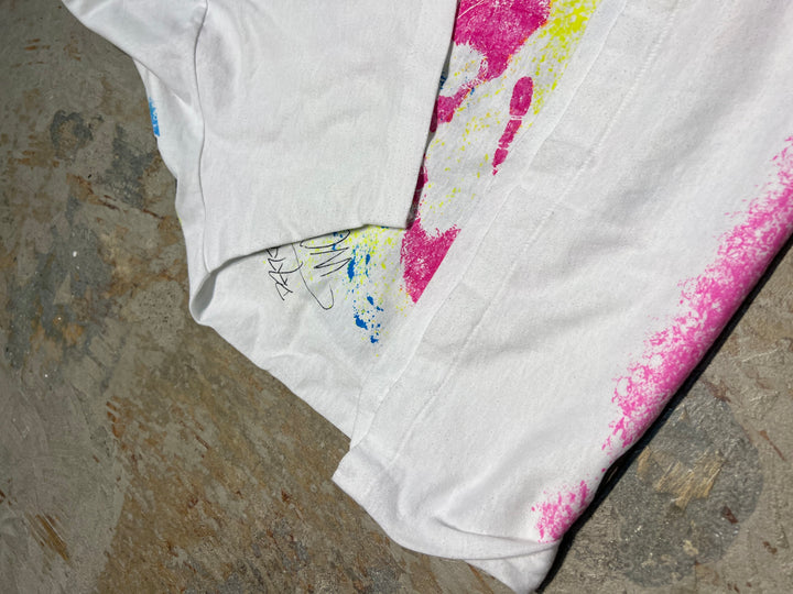 #MA143 古着 USA製 80's~ ニュー・キッズ・オン・ザ・ロック / ヴィンテージ シングルステッチ バンドTシャツ/サイズM