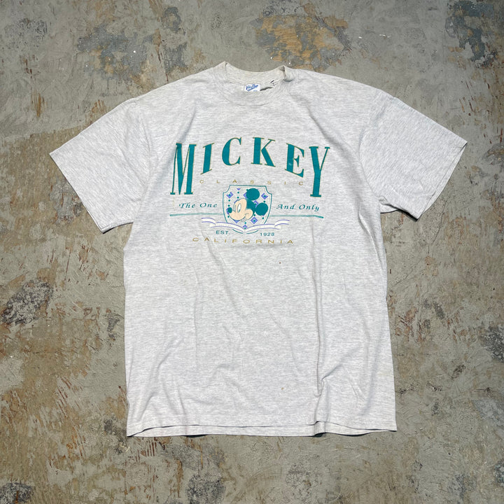 古着 USA製 Disney/ミッキーマウス/カルフォルニア/ヴィンテージ シングルステッチ プリントTシャツ/サイズXL相当