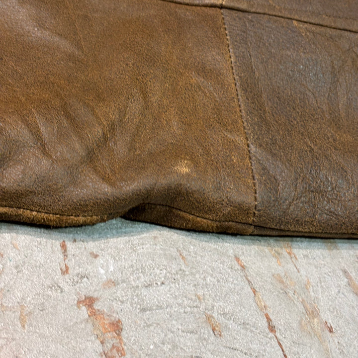 중고 의류 Columbia/ Columbia/ Genuine Leather Zip-Up Leather Jacket Jacket/ Cowhide/ Size L