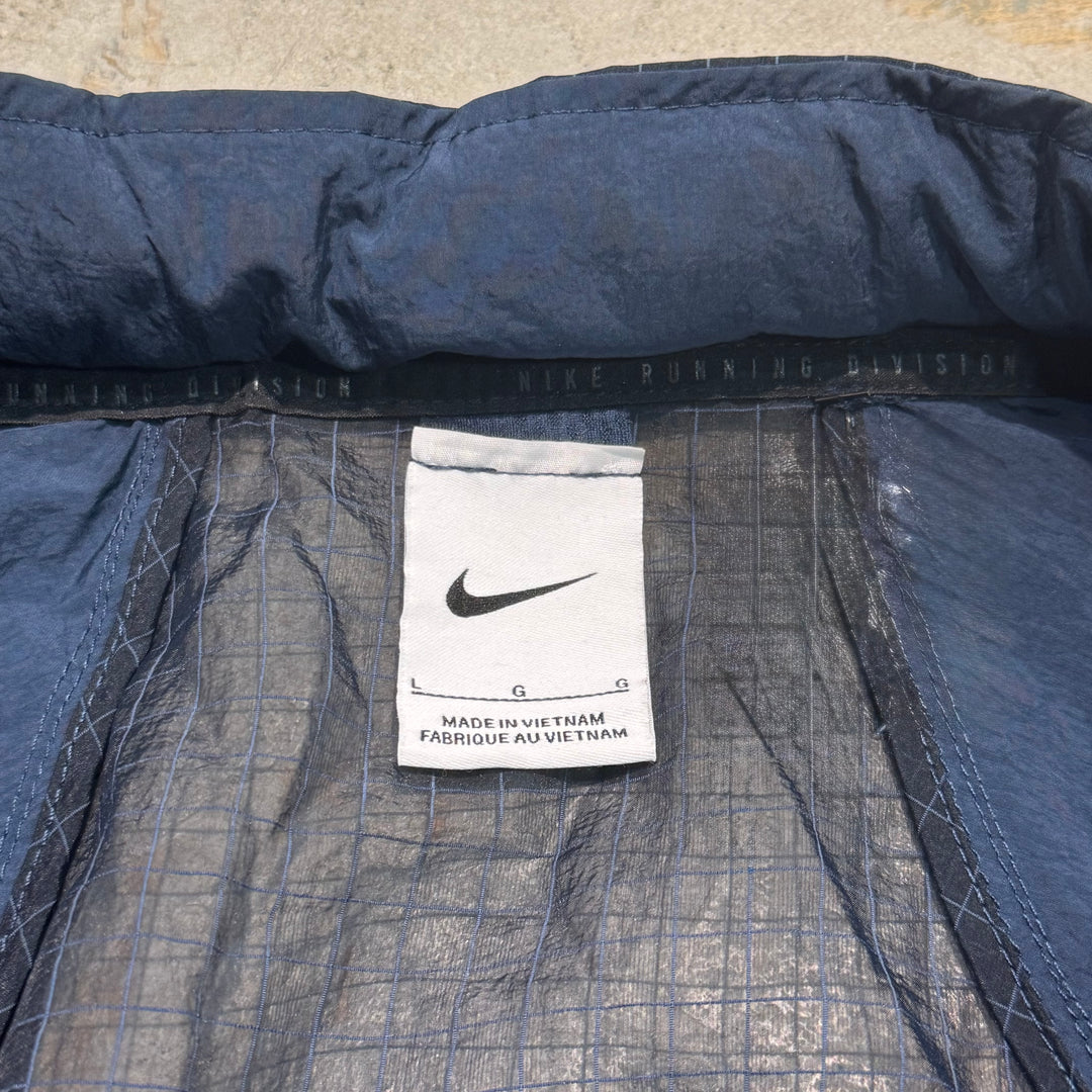 古着 NIKE/ ナイキ/ フード付きナイロンジャケット/ スウォッシュロゴ/サイズL
