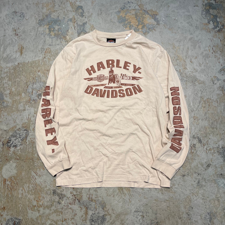 Used clothing Made in USA Harley-Davidson / Juneau Store, Alaska / Long T-shirt / Size M