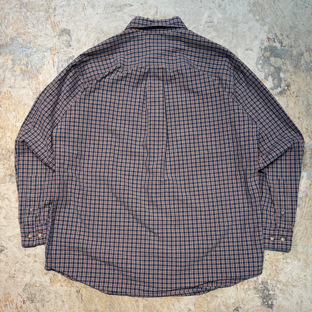 Used clothing carhartt/Carhartt/Button-down long sleeve shirt/Checked pattern/Size M