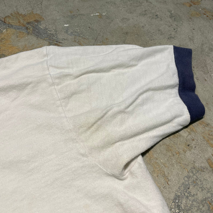 古着 ~80's USa製 wolt disney/ウォルト・ディズニー / ミッキーマウス / ヴィンテージ シングルステッチ キャラクター リンガーTシャツ/サイズXL