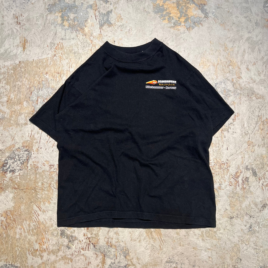 빈티지 할리 데이비슨 / 스칸디나비아 H.O.G. 자전거 주 / 인쇄 티셔츠 / 크기 M에 해당합니다