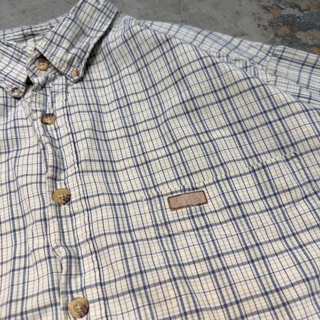Used clothing carhartt/ Carhartt/ Button-down short sleeve shirt/ Checkered pattern/ Remake/ Size XL