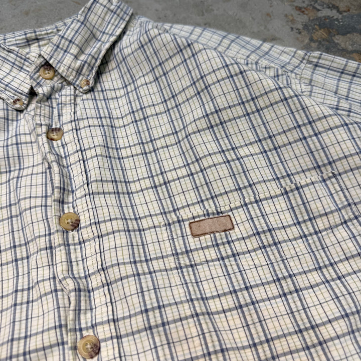 Used clothing carhartt/ Carhartt/ Button-down short sleeve shirt/ Checkered pattern/ Remake/ Size XL