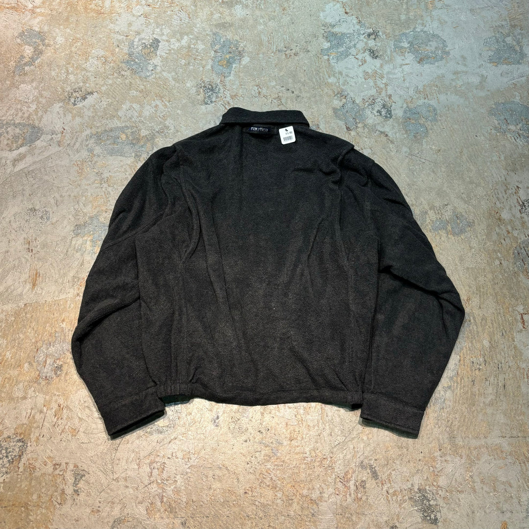 Used clothing 80's~ NAUTICA/Nautica/Reversible jacket/Fleece/Large leather/Size equivalent to XXL