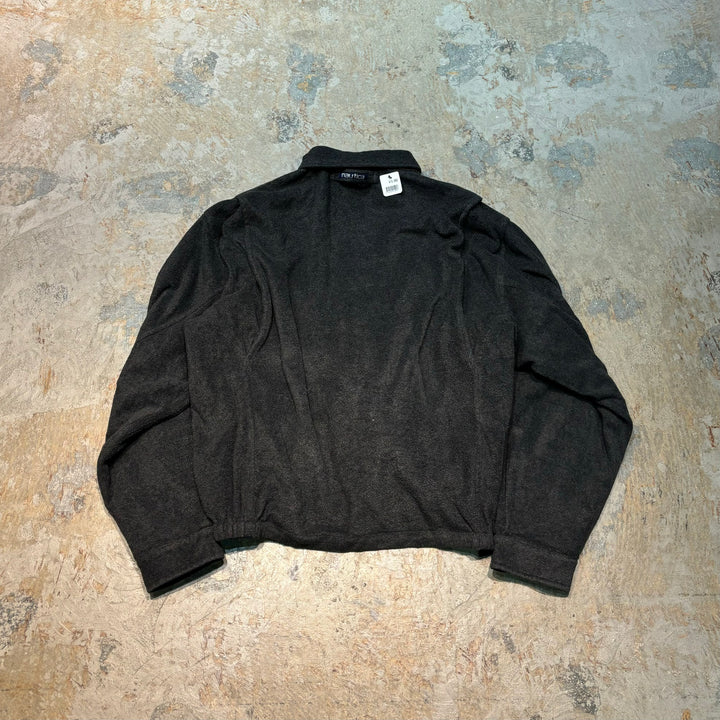 Used clothing 80's~ NAUTICA/Nautica/Reversible jacket/Fleece/Large leather/Size equivalent to XXL